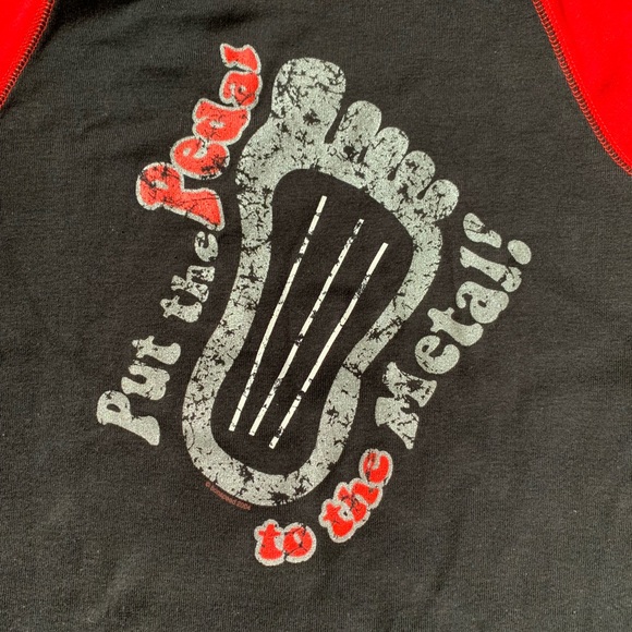 Retro Baseball Sleeve Women’s T Silkscreen front - Picture 4 of 4